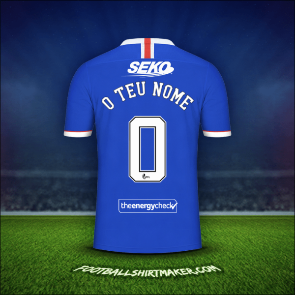 Camisola Rangers FC 2020/21 -  o teu nome - 0