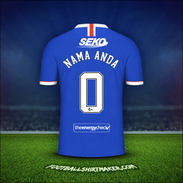 Jersey Rangers FC 2020/21 -  nama anda - 0