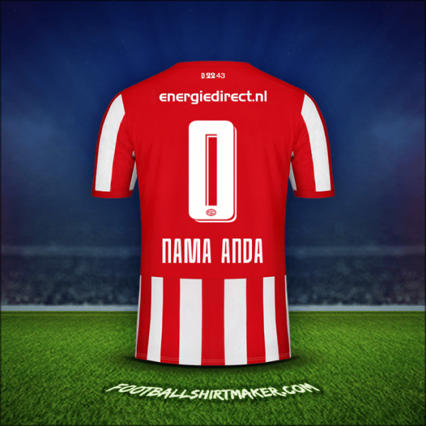 Jersey PSV 2019/20 -  nama anda - 0