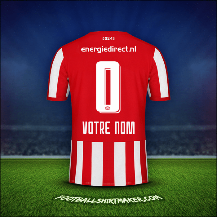 Maillot PSV 2019/20 -  votre nom - 0