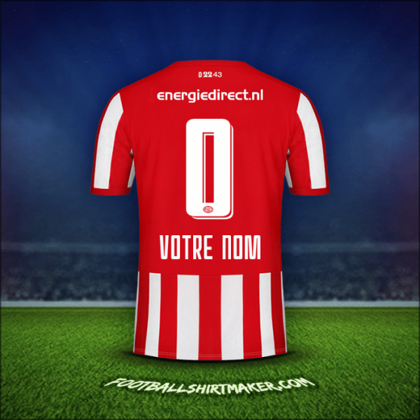 Maillot PSV 2019/20 -  votre nom - 0