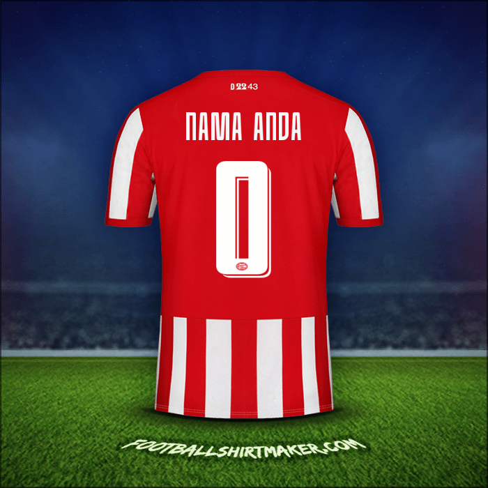 Jersey PSV Cup 2019/20 -  nama anda - 0