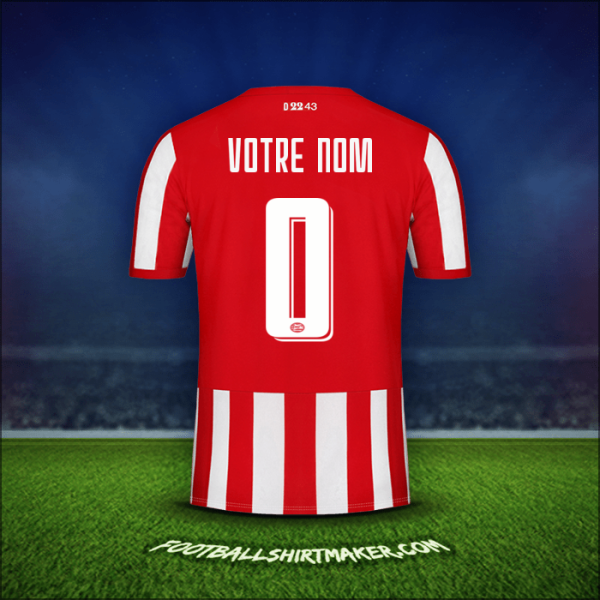Maillot PSV Cup 2019/20 -  votre nom - 0