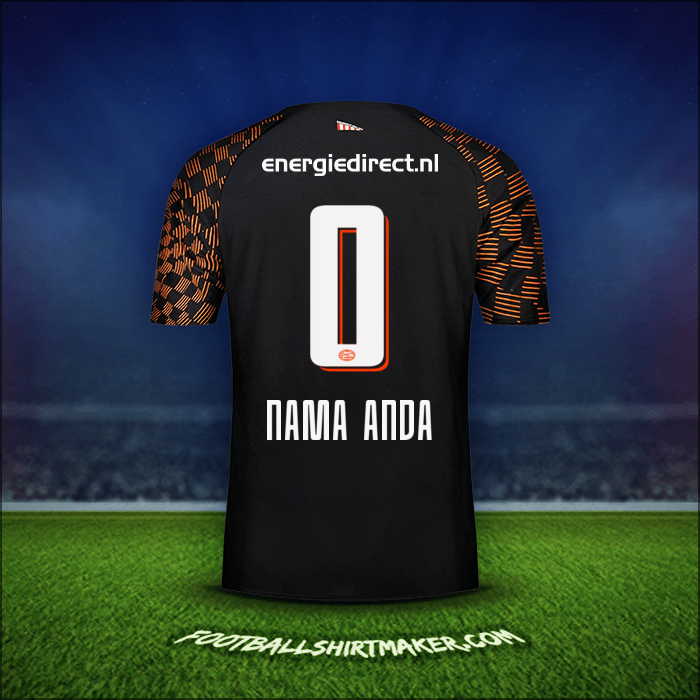 Jersey PSV 2019/20 Alternatif -  nama anda - 0