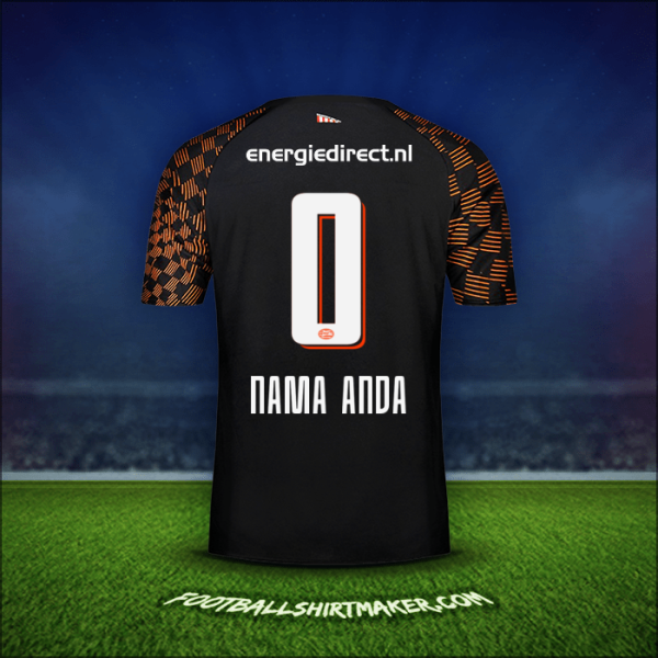 Jersey PSV 2019/20 Alternatif -  nama anda - 0