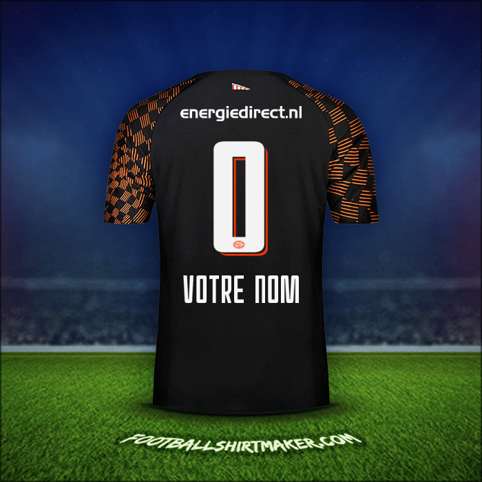 Maillot PSV 2019/20 Extérieur -  votre nom - 0