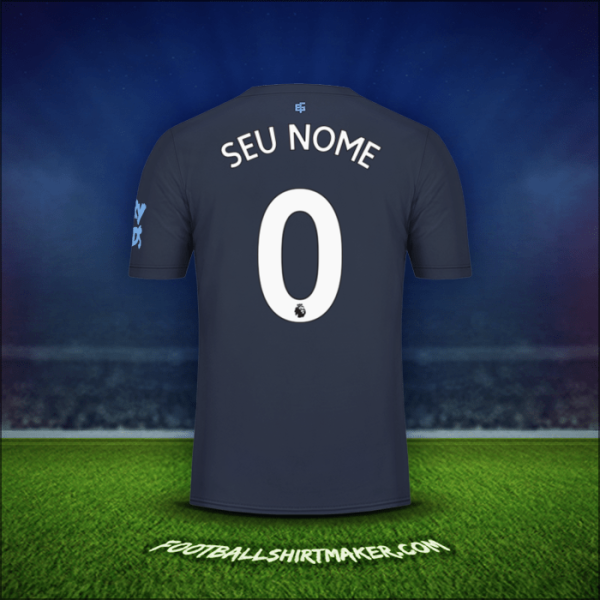 Camisa Everton FC 2019/20 Terceira -  seu nome - 0