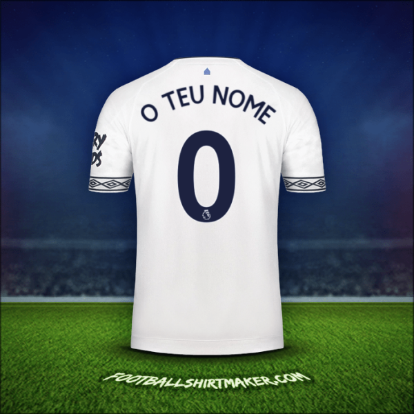 Camisola Everton FC 2018/19 Terceira -  o teu nome - 0