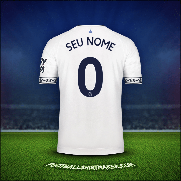 Camisa Everton FC 2018/19 Terceira -  seu nome - 0
