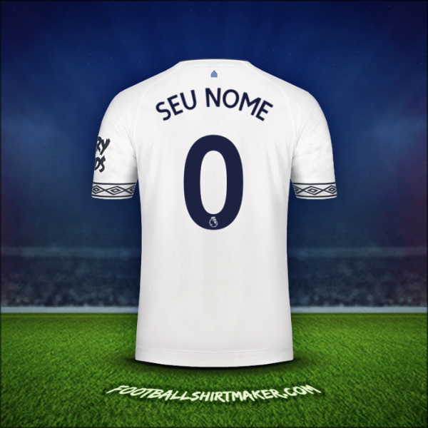 Camisa Everton FC 2018/19 Terceira -  seu nome - 0