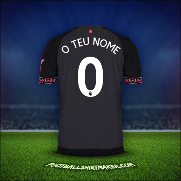 Camisola Everton FC 2018/19 Alternativa -  o teu nome - 0