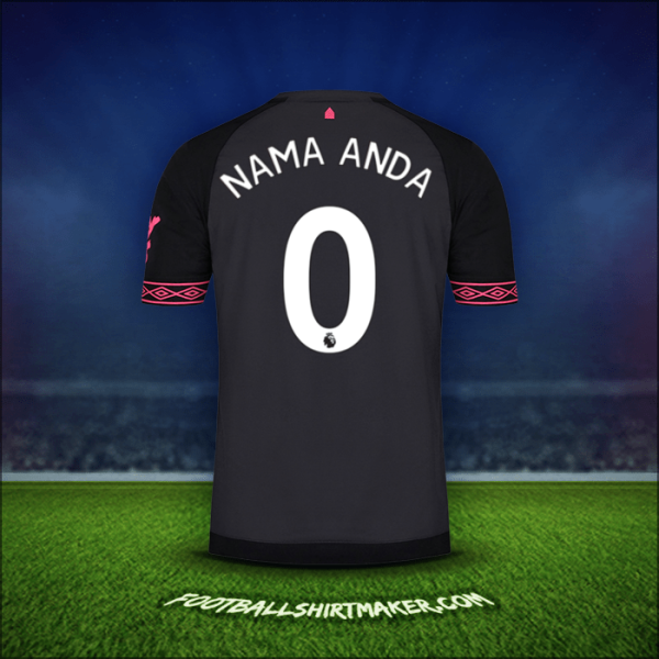 Jersey Everton FC 2018/19 Alternatif -  nama anda - 0