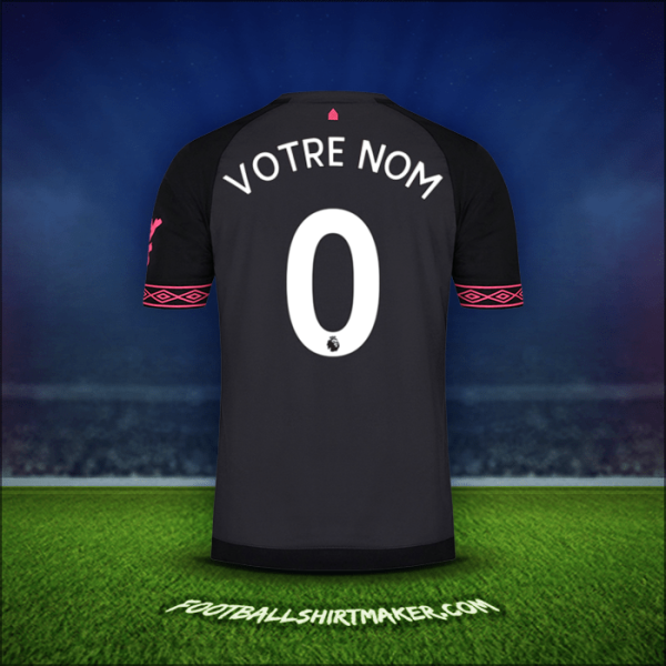 Maillot Everton FC 2018/19 Extérieur -  votre nom - 0