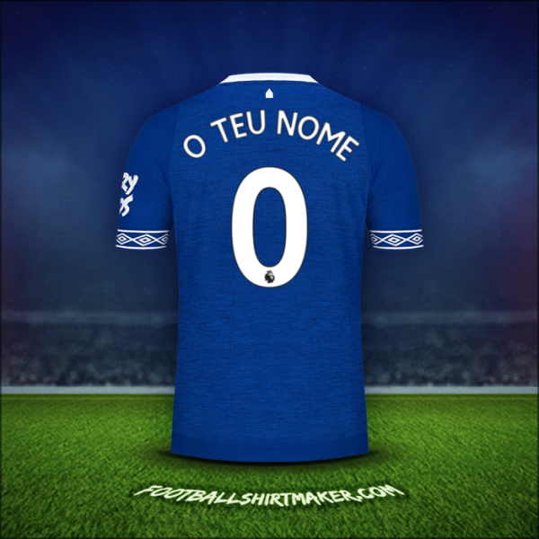 Camisola Everton FC 2018/19 -  o teu nome - 0