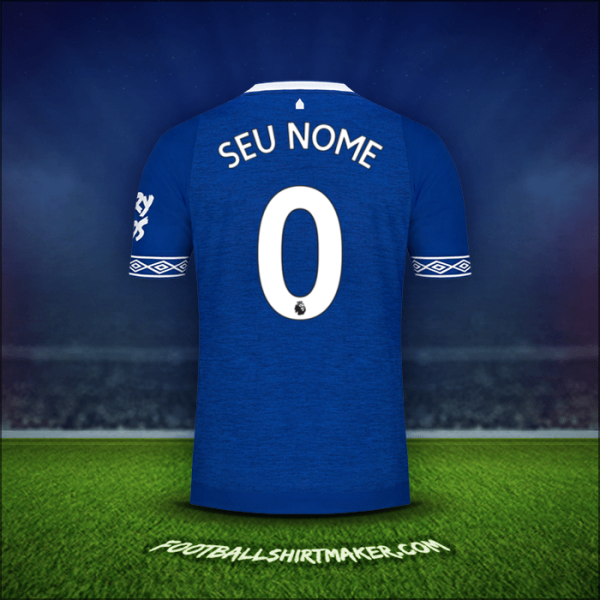 Camisa Everton FC 2018/19 -  seu nome - 0
