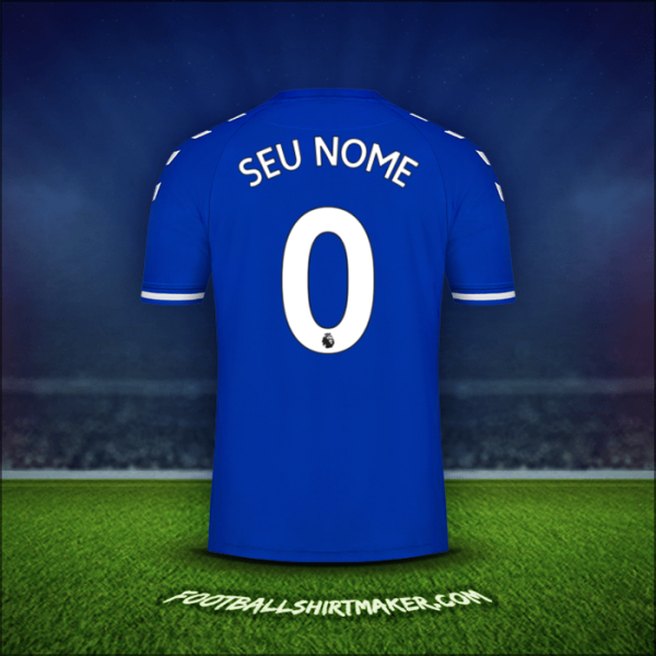 Camisa Everton FC 2020/21 -  seu nome - 0