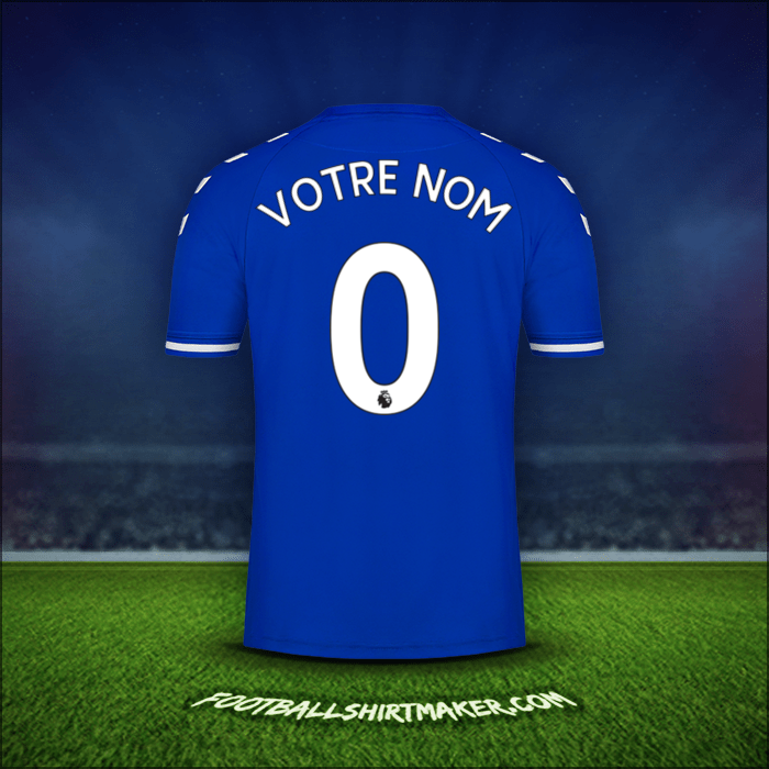 Maillot Everton FC 2020/21 -  votre nom - 0