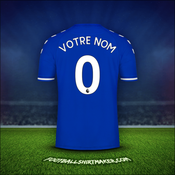 Maillot Everton FC 2020/21 -  votre nom - 0