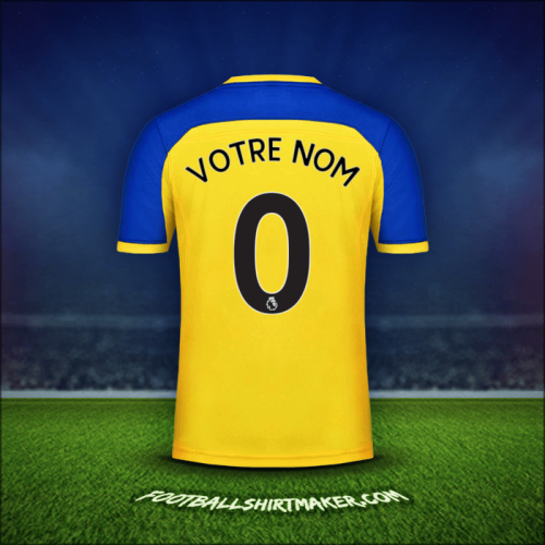 Maillot Southampton FC 2018/19 Extérieur -  votre nom - 0
