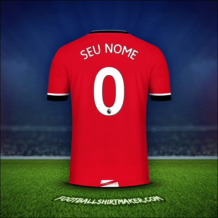 Camisa Southampton FC 2020/21 -  seu nome - 0