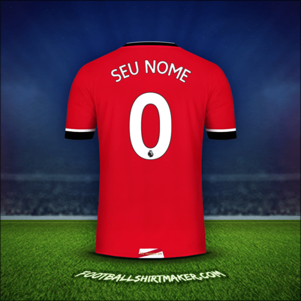 Camisa Southampton FC 2020/21 -  seu nome - 0