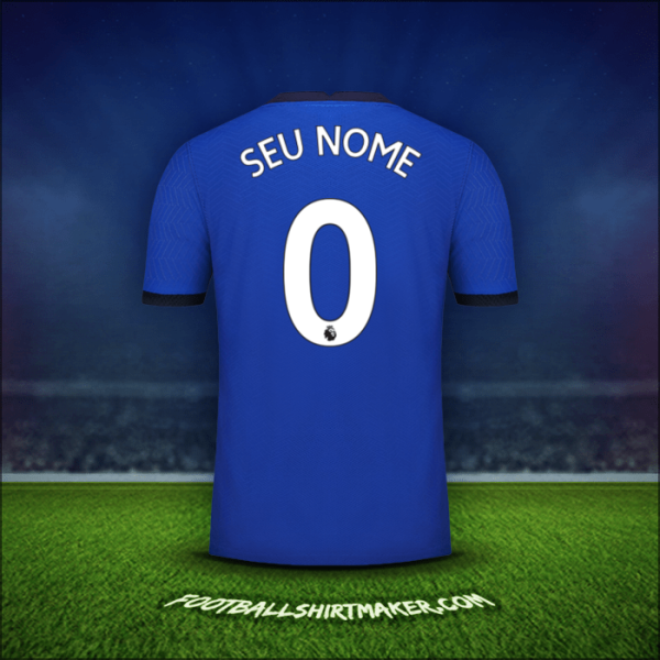 Camisa Chelsea 2020/21 -  seu nome - 0