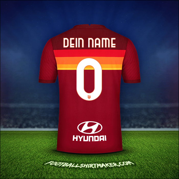 Trikot AS Roma 2020/21 -  dein name - 0