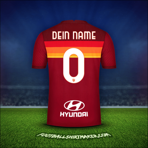 Trikot AS Roma 2020/21 -  dein name - 0