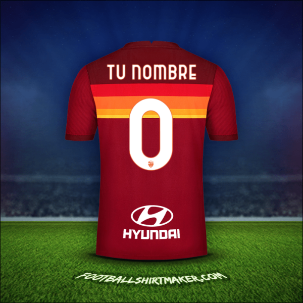 Jersey AS Roma 2020/21 -  tu nombre - 0