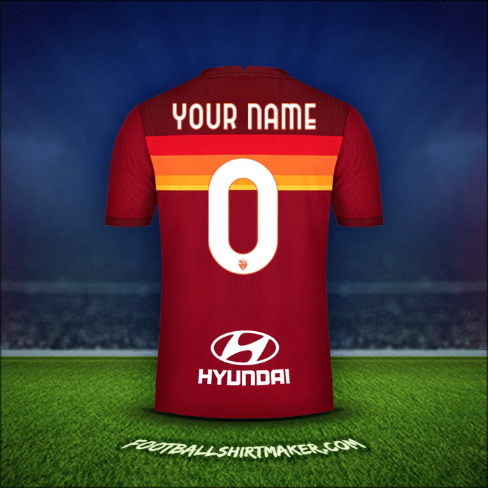 Shirt AS Roma 2020/21 -  your name - 0