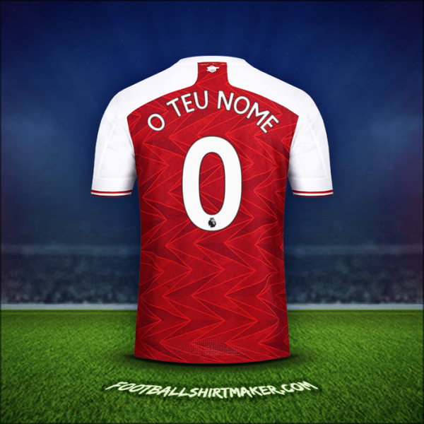 Camisola Arsenal 2020/21 -  o teu nome - 0