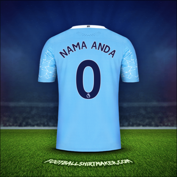 Jersey Manchester City 2020/21 -  nama anda - 0