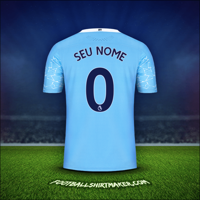 Camisa Manchester City 2020/21 -  seu nome - 0