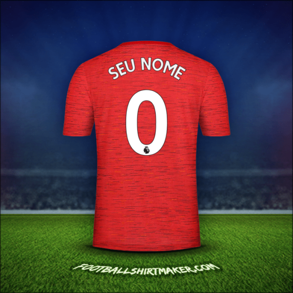 Camisa Manchester United 2020/21 -  seu nome - 0
