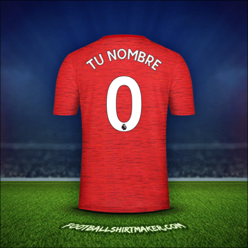Jersey Manchester United 2020/21 -  tu nombre - 0