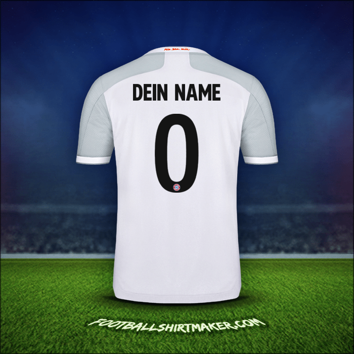 Trikot FC Bayern Munchen Cup 2020/21 Auswärts -  dein name - 0