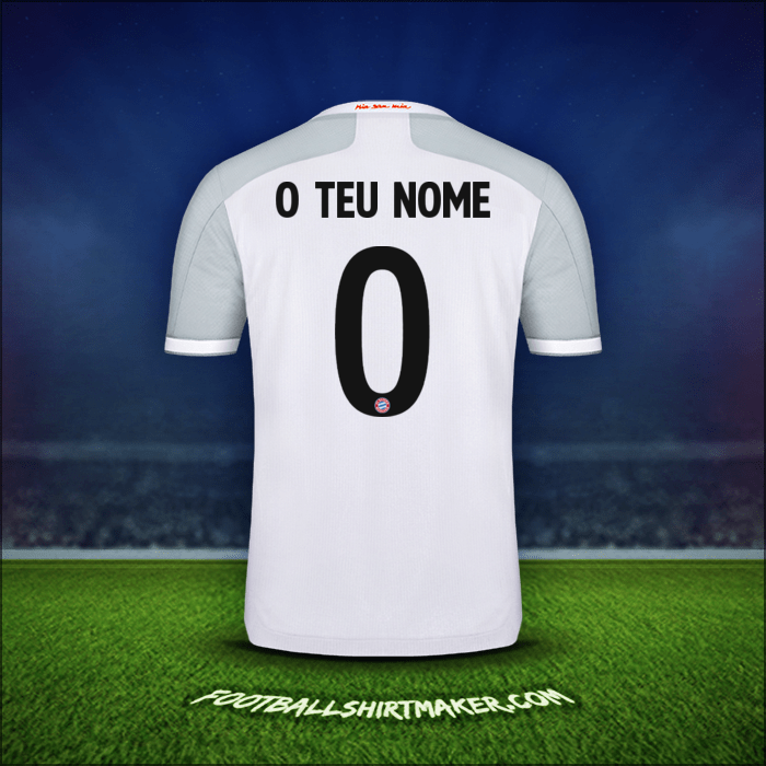Camisola FC Bayern Munchen Cup 2020/21 Alternativa -  o teu nome - 0