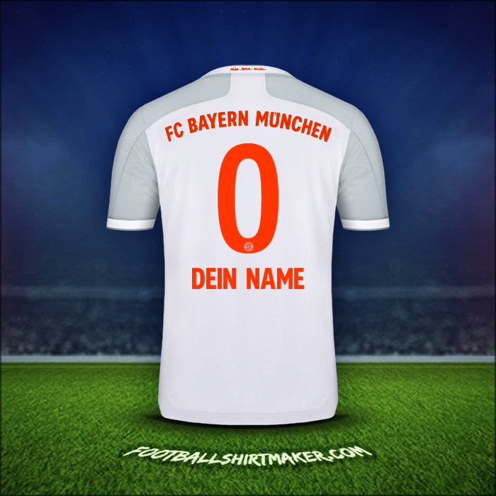 Trikot FC Bayern Munchen 2020/21 Auswärts -  dein name - 0