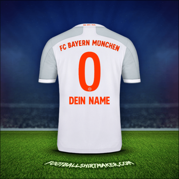 Trikot FC Bayern Munchen 2020/21 Auswärts -  dein name - 0