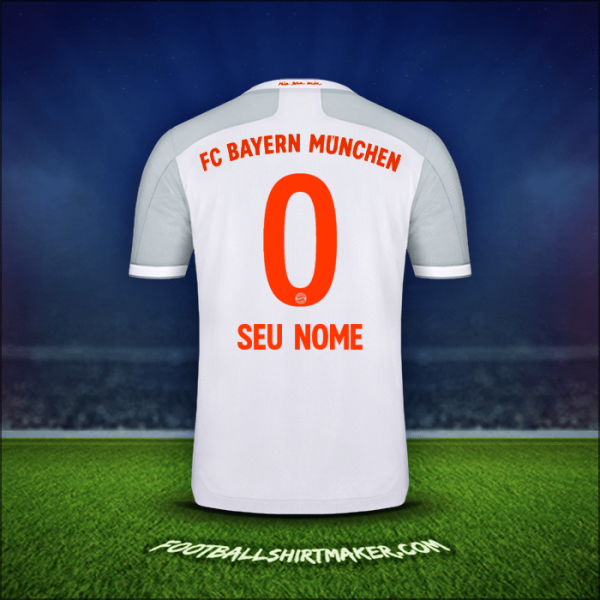 Camisa FC Bayern Munchen 2020/21 Alternativa -  seu nome - 0