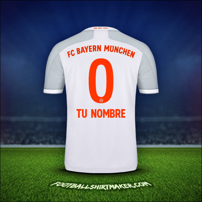 Camiseta FC Bayern Munchen 2020/21 Visita -  tu nombre - 0