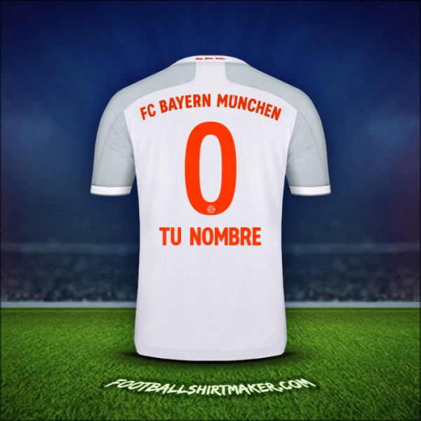 Jersey FC Bayern Munchen 2020/21 Visita -  tu nombre - 0