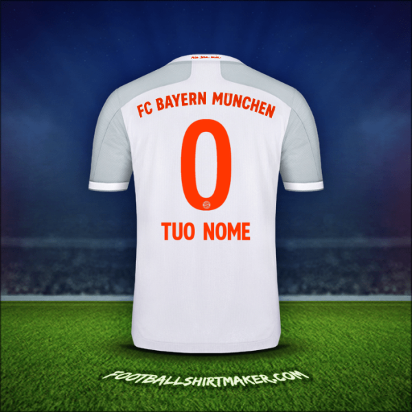 Maglia FC Bayern Munchen 2020/21 Seconda -  tuo nome - 0