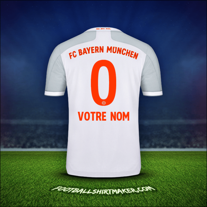 Maillot FC Bayern Munchen 2020/21 Extérieur -  votre nom - 0