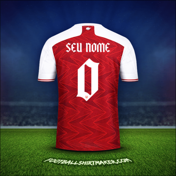 Camisa Arsenal Cup 2020/21 -  seu nome - 0