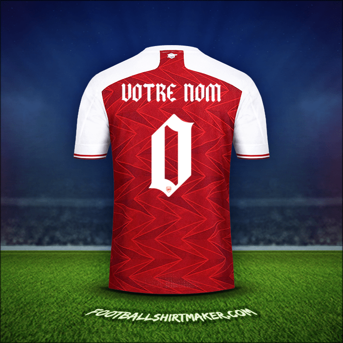 Maillot Arsenal Cup 2020/21 -  votre nom - 0