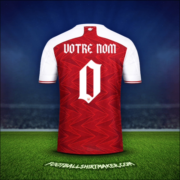 Maillot Arsenal Cup 2020/21 -  votre nom - 0