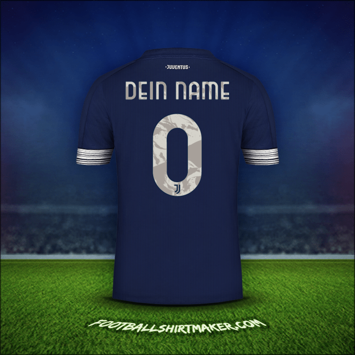 Trikot Juventus FC Cup 2020/21 Auswärts -  dein name - 0