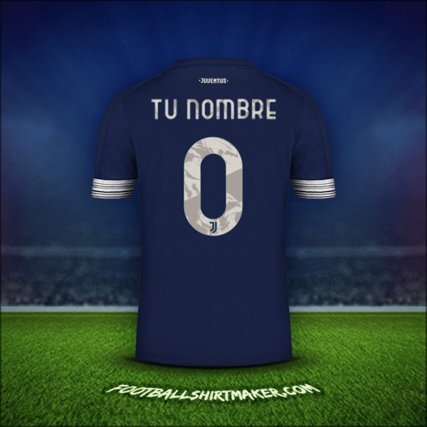 Jersey Juventus FC Cup 2020/21 Visita -  tu nombre - 0