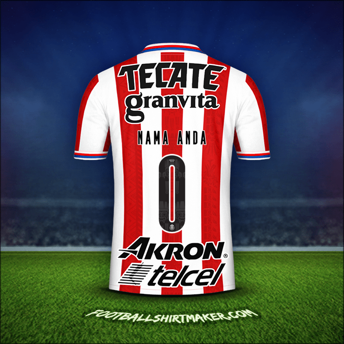 Jersey Guadalajara 2020/21 -  nama anda - 0